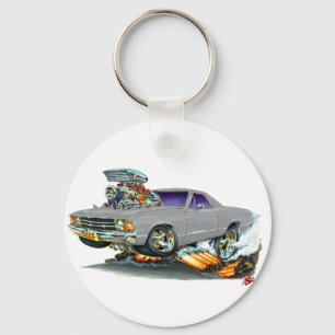 1971-72 El Camino Grey Truck Key Ring