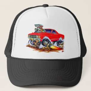 1971-72 El Camino Red 4x4 Monster Truck Trucker Hat