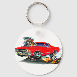 1971-72 El Camino Red Truck Key Ring