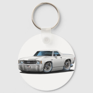 1971-72 El Camino White Truck Key Ring