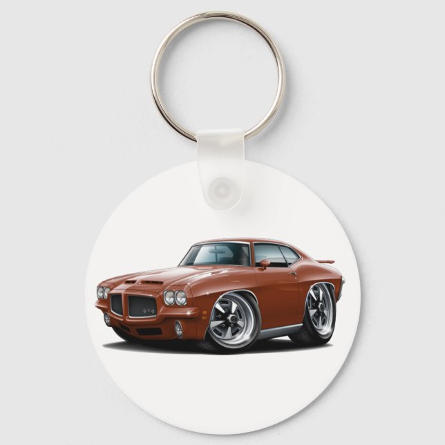 1971-72 GTO Bronze Car Key Ring (Front)