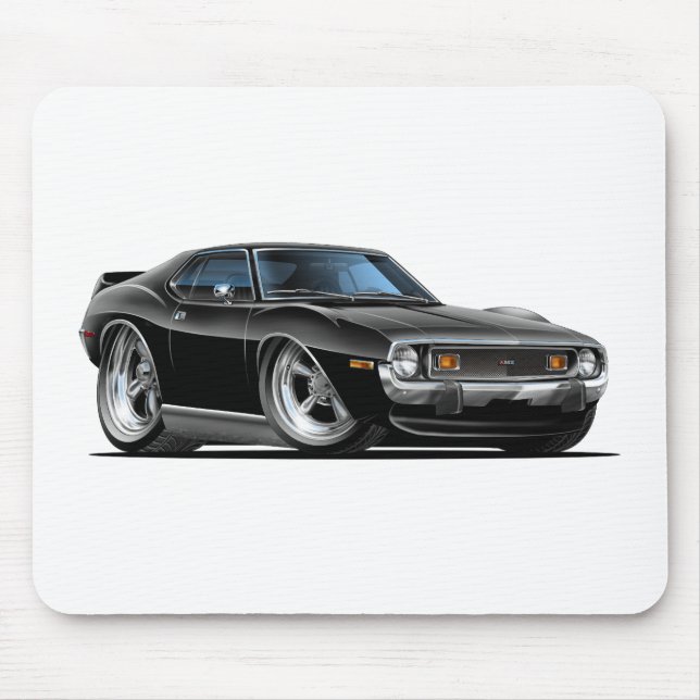 1971-72 Javelin Black Car Mouse Mat (Front)