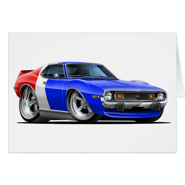 1971-72 Javelin Red White Blue Car (Front Horizontal)