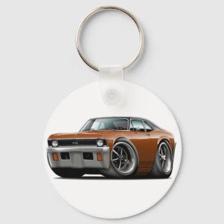 1971-72 Nova Brown-Black Top Key Ring