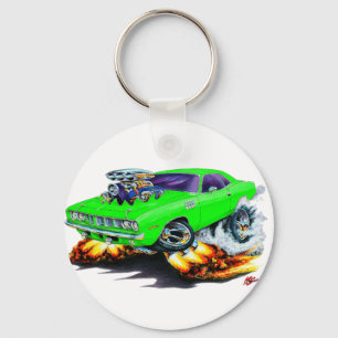 1971-73 Cuda Lime Car Key Ring