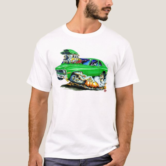 1971-74 Nova Green Car T-Shirt (Front)