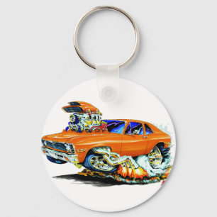 1971-74 Nova Orange Car Key Ring