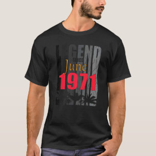 1971 Born In June Birth Saying T-Shirt