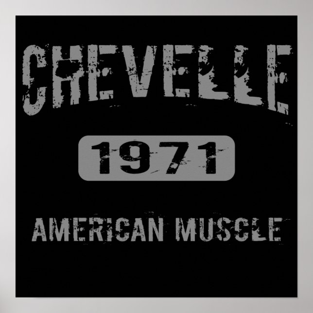 1971 Chevelle American Muscle Poster (Front)