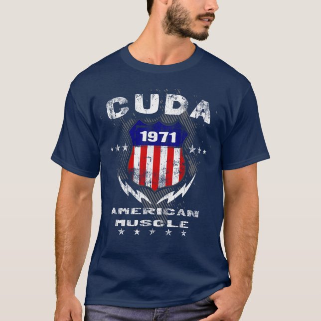 1971 Cuda American Muscle T-Shirt (Front)