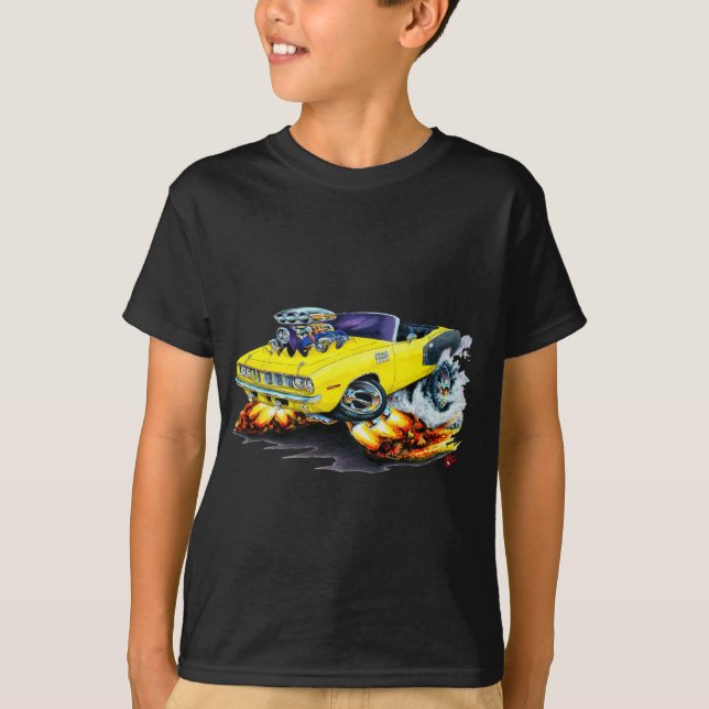 1971 Hemi Cuda Yellow Convertible T-Shirt (Front)