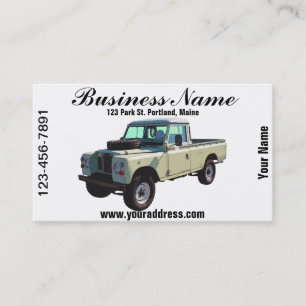 1971 Land Rover Pickup Truck Business Card