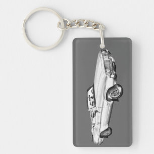 1971 Oldsmobile Cutlass Supreme Car Illustration Key Ring