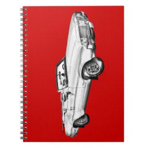 1971 Oldsmobile Cutlass Supreme Car Illustration Notebook