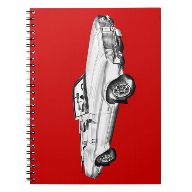1971 Oldsmobile Cutlass Supreme Car Illustration Notebook (Front)