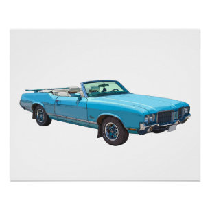 1971 Oldsmobile Cutlass Supreme Muscle Car Poster