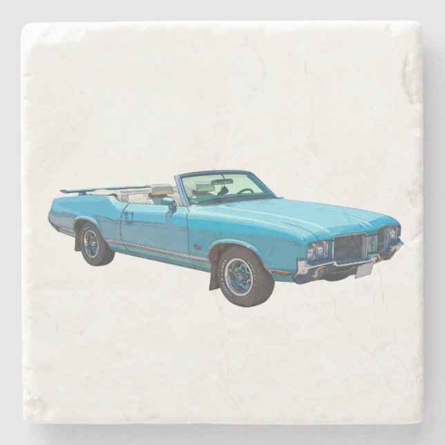 1971 Oldsmobile Cutlass Supreme Muscle Car Stone Coaster (Front)