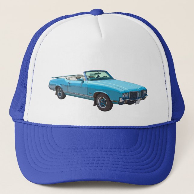 1971 Oldsmobile Cutlass Supreme Muscle Car Trucker Hat (Front)