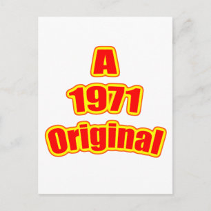 1971 Original Red Postcard
