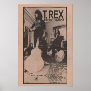 1971 Poster T.REX Tyrannosaurus Rex Marc Bolan
