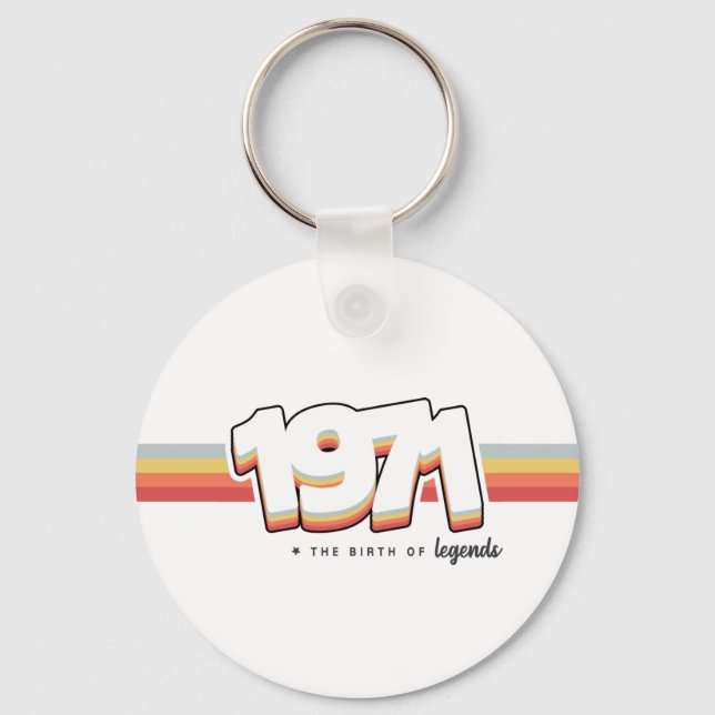 1971 The birth of legends Key Ring (Front)