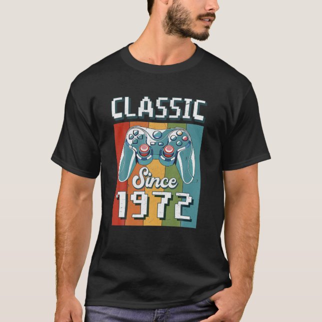 1972 52th Birthday Video Game T-Shirt (Front)
