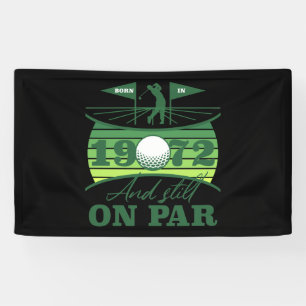 1972 70th Birthday Golf Lover Banner