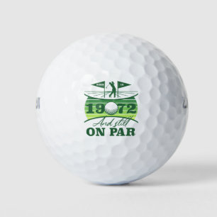 1972 70th Birthday Golf Lover Golf Balls