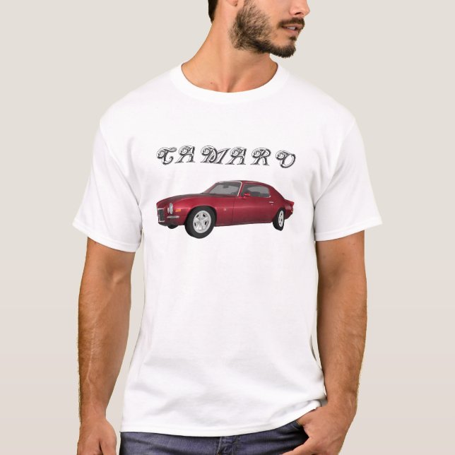 1972 Camaro: Muscle Car: Candy Apple Finish: Shirt (Front)