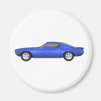 1972 Camaro Z28: Muscle Car: Blue Finish: Magnet
