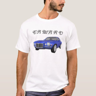 1972 Camaro Z28: Muscle Car: Blue Finish: T-Shirt