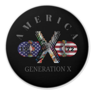 1972 Generation X American Skateboard Ceramic Knob