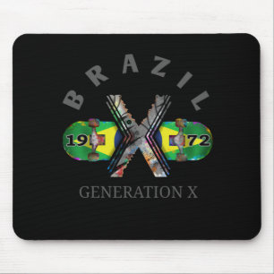 1972 Generation X Brazilian Skateboard Mouse Mat