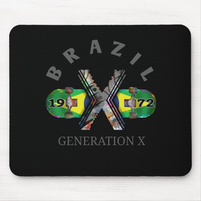 1972 Generation X Brazilian Skateboard Mouse Mat (Front)
