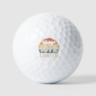 1972 Limited Edition Vintage Birthday Retro Design Golf Balls