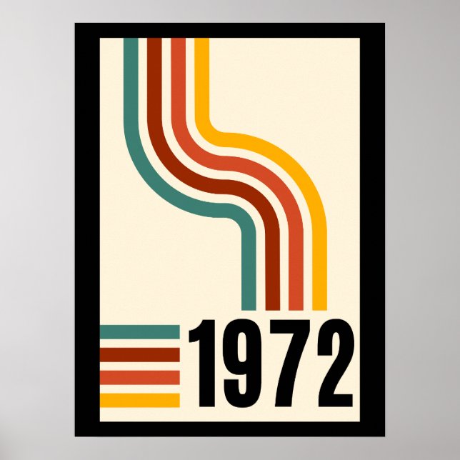 1972 Retro Vintage Poster (Front)