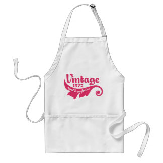 1972 vintage aged to perfection 40 birthday apron