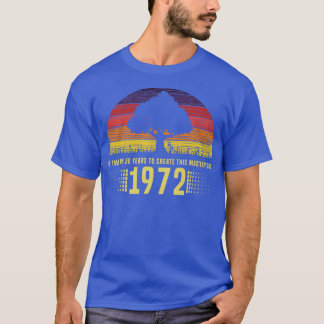 1972 Vintage Retro Sunset Masterpiece 50th Birthda T-Shirt