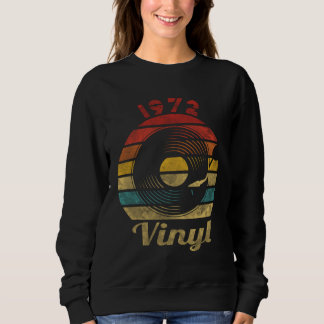 1972 Vinyl Retro Record Vintage Music Sweatshirt
