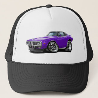 1973-74 Charger Purple-Black Opera Top Car Trucker Hat
