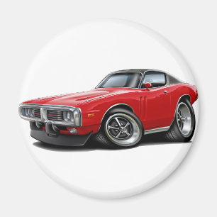 1973-74 Charger Red-Black Top Car Magnet