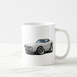 1973-74 Charger White-Black Opera Top Car Coffee Mug