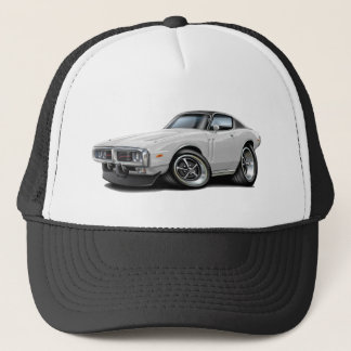 1973-74 Charger White-Black Top Car Trucker Hat