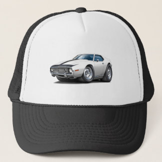 1973-74 Javelin White-Black Car Trucker Hat
