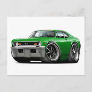 1973-74 Nova Green Car Postcard