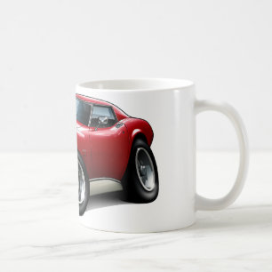 1973-76 Corvette Red Car Coffee Mug