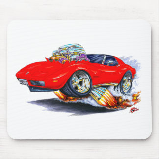1973-76 Corvette Red Car Mouse Mat