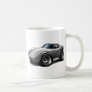 1973-76 Corvette Silver Car Coffee Mug