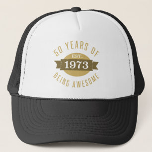 1973 Awesome 50th Birthday Trucker Hat
