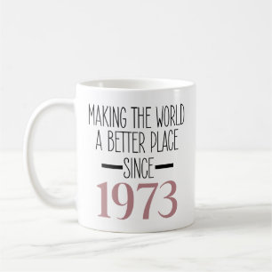 1973 Birthday Coffee, 50th Birthday for women Coffee Mug